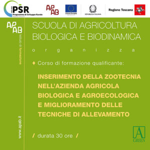 Formazione gratuita per consulenti: Inserimento della zootecnia nell’azienda agricola biologica e agroecologica e miglioramento delle tecniche di allevamento