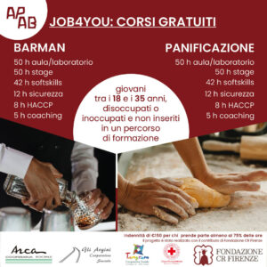 JOB4YOU – CORSI GRATUITI – BARMAN – PANIFICAZIONE