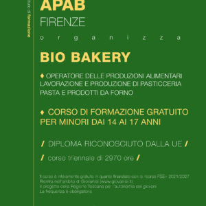 IeFP BIO BAKERY – OPERATORE DI PASTICCERIA, PASTA FRESCA E PRODOTTI DA FORNO