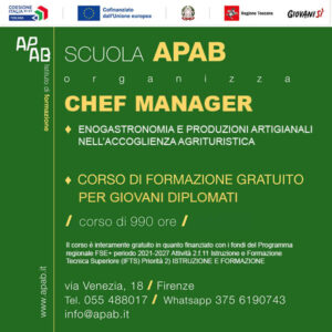 CHEF MANAGER – CORSO DI FORMAZIONE GRATUITO PER GIOVANI DIPLOMATI