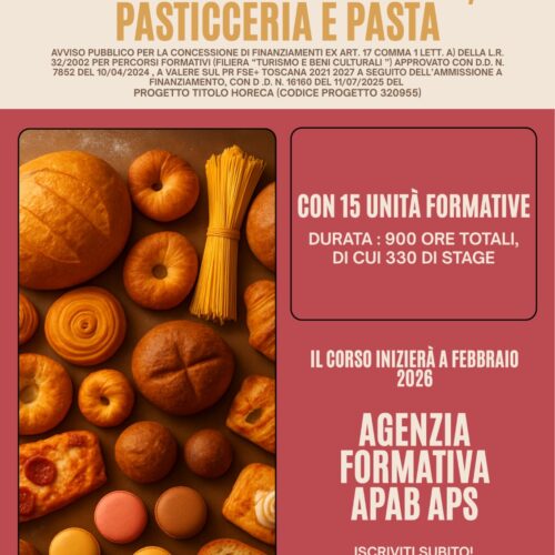 CORSO DI PANIFICAZIONE, PASTICCERIA E PASTA